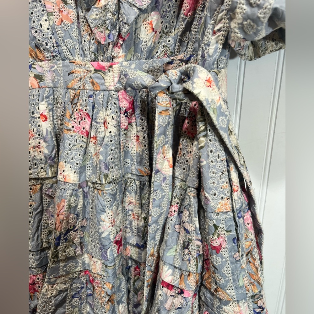 Dance & Marvel Tier Embroidered Spring Mini Dress - Picture 11 of 14